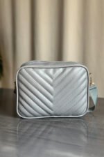 Crossbody Chevron Coin - Grey - Image 5