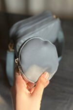 Crossbody Chevron Coin - Grey - Image 6
