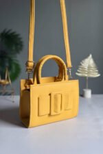 Mini Handbag Cubi - Mustard - Image 6