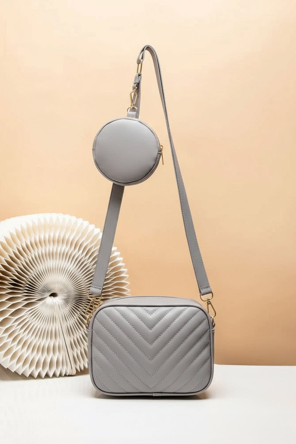 6_a5c0345b-afd4-4208-b1a2-8501bf086364-1 Crossbody Chevron Coin - Grey - Image 1