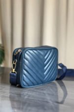 Crossbody Chevron Coin - Navy Blue - Image 6